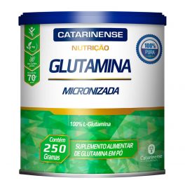 Glutamina Catarinense nutrição 250 gramas 100% L-Glutamina